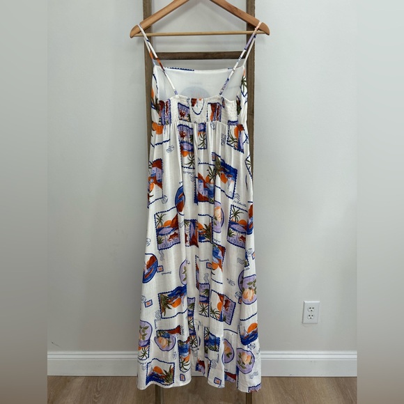 NWT Label Of Love Linen Blend La Dolce Vita Italian Postcard Dress Size Small - Picture 6 of 8